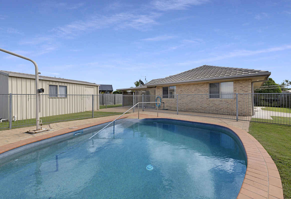 FRESH, NEAT & TIDY BRICK HOME with POOL & SHED
